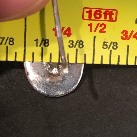 Sterling Silver 925 Marcasite Outlined Mother of Pearl Drop Earrings - Picture 11 of 13